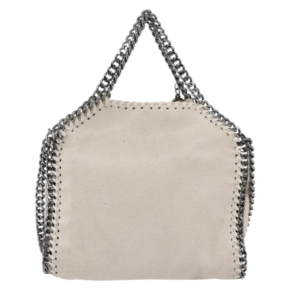 Stella Mccartney Polyester Chain Falabella Crossbody Bag White